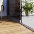 glazen schuifwanden 2 rails privacy antraciet